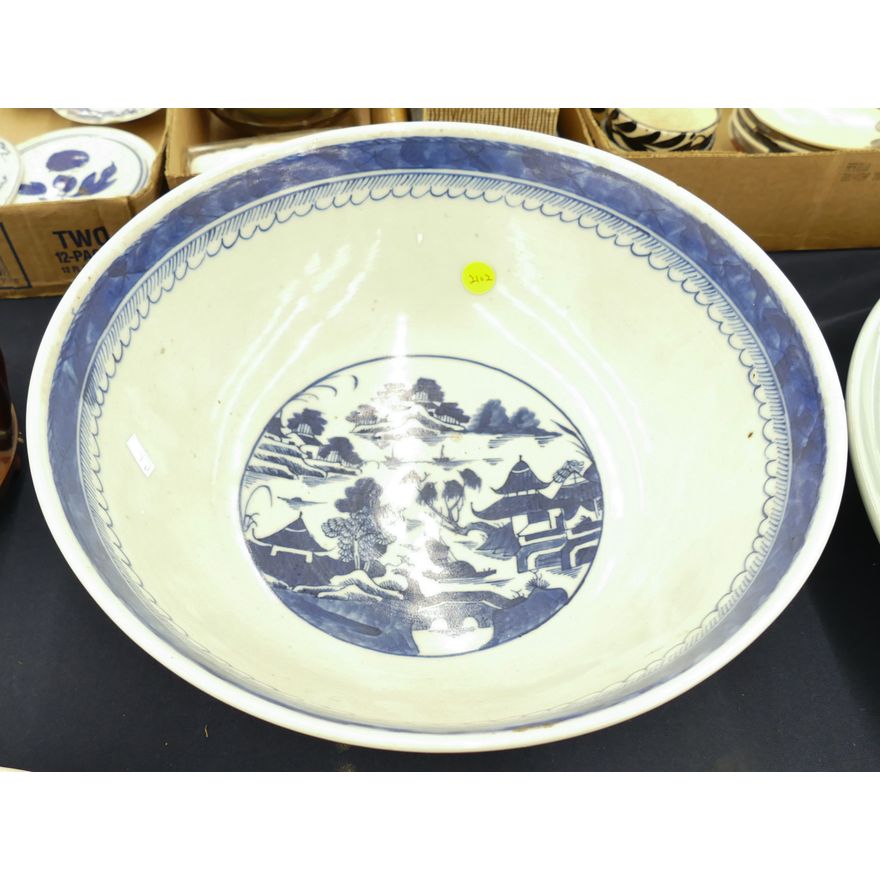 Chinese Qing Nanking Porcelain Bowl- 5x13''