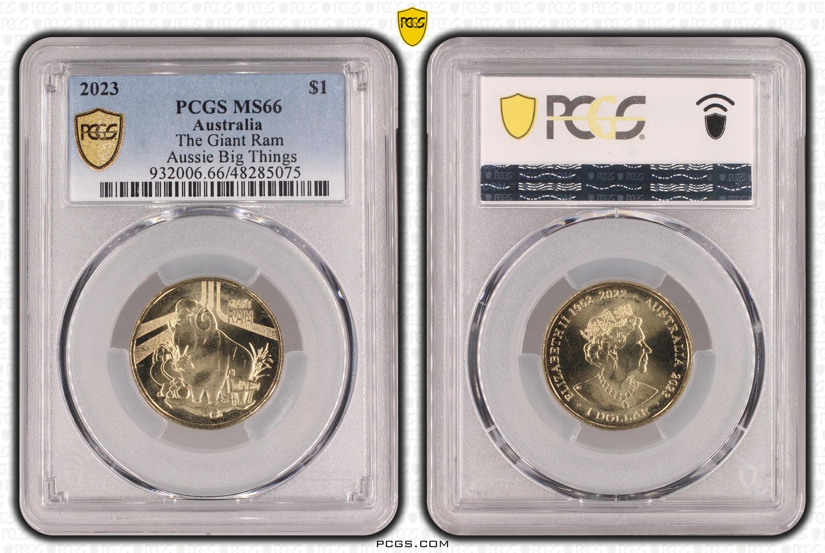 Elizabeth II, The Giant Ram Aussie Big Things , One Dollar, 2023, PCGS MS66