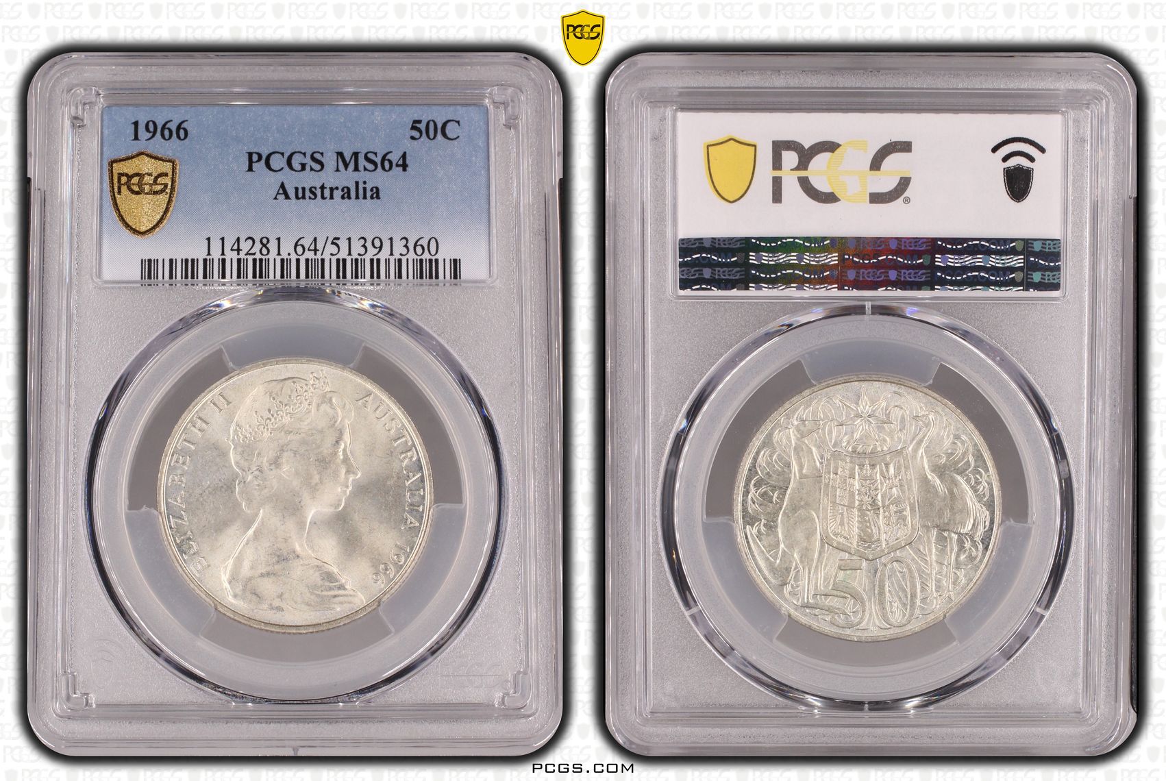 Fifty Cent, 1966, PCGS MS64