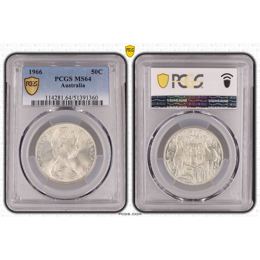 Fifty Cent, 1966, PCGS MS64