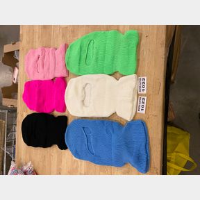 6PACK SKI MASK KNITTED FULL FACE BALACLAVA NECK GAITER