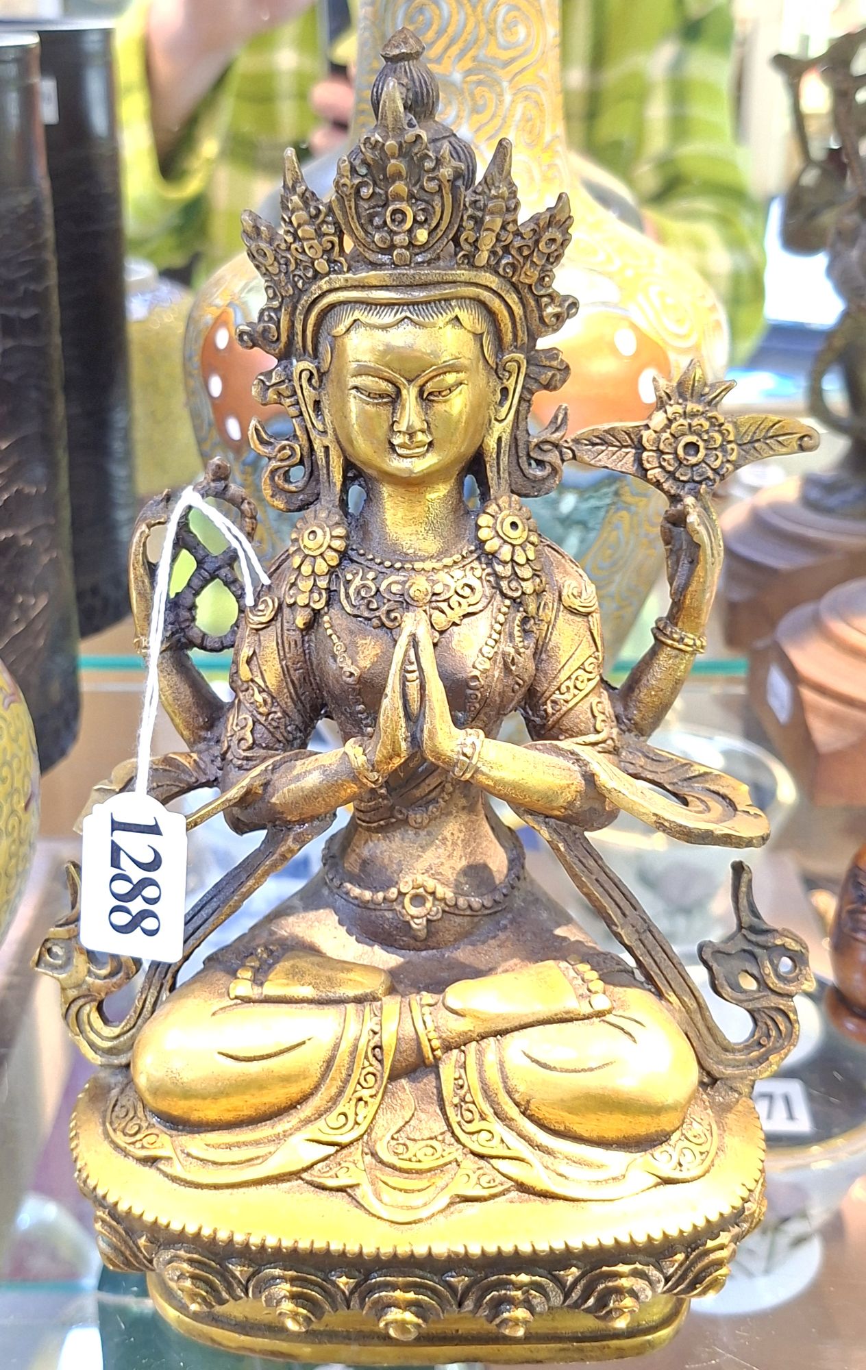 1288 · BRONZE FIGURE OF KWAN-YIN