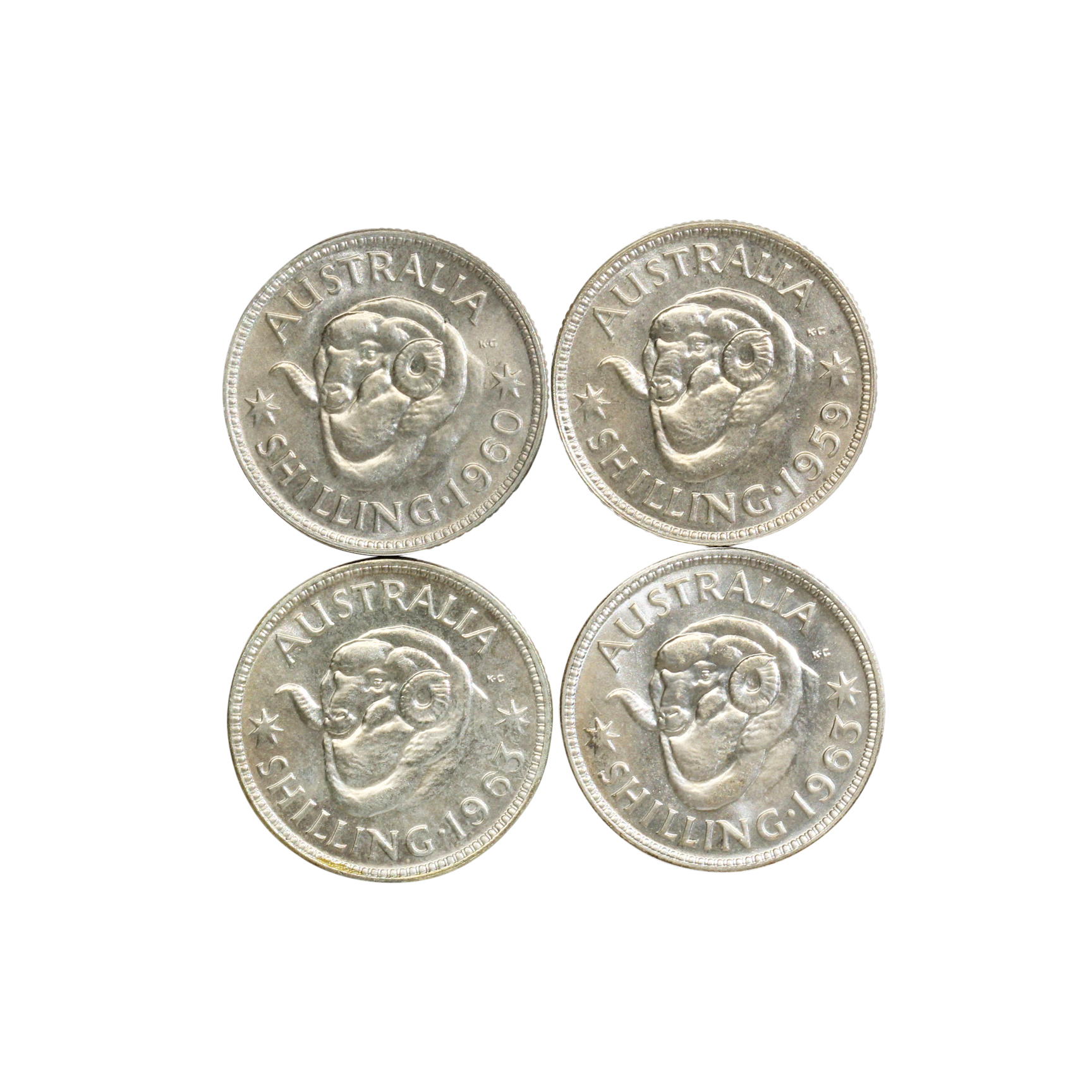 1020. · Group, Elizabeth II, Shilling, FDC