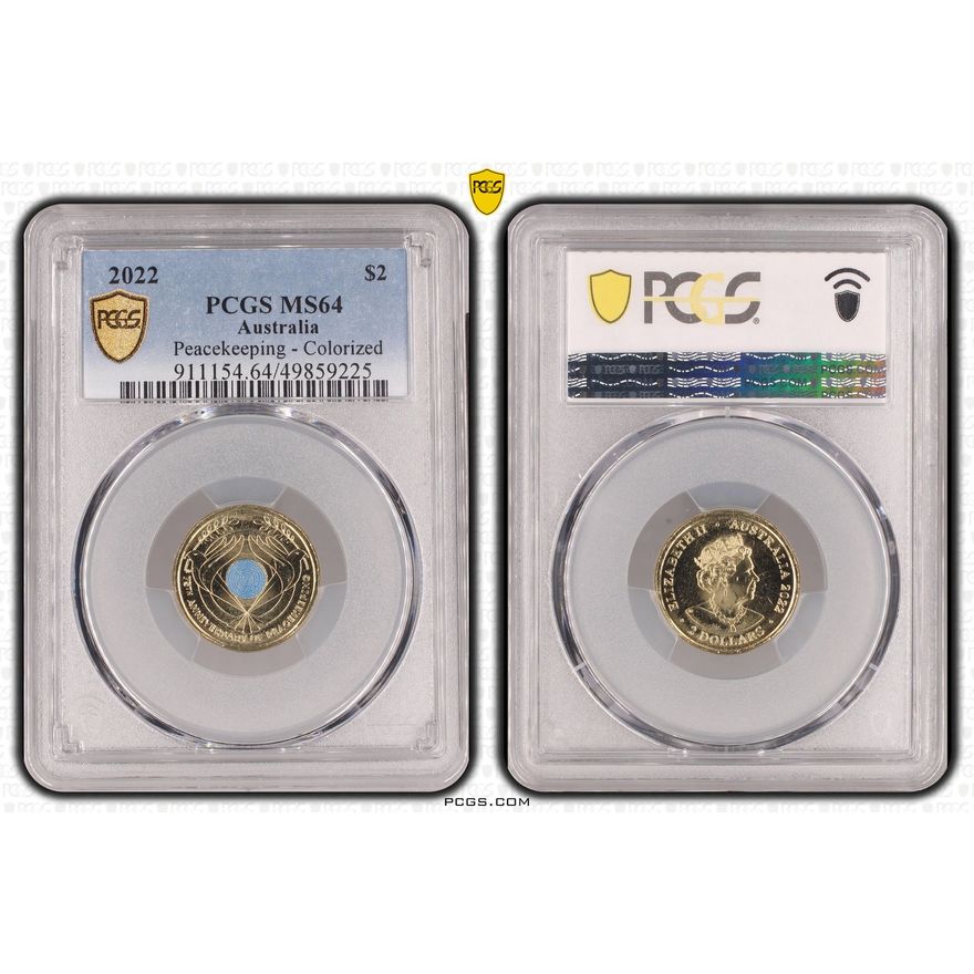 Peacekeeping - Colorized, Two Dollar, 2022, PCGS MS64