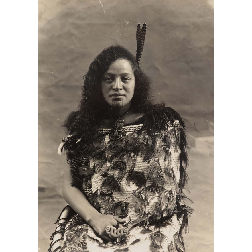 Photographer unknown 'Studio Portrait of a Māori Wahine'