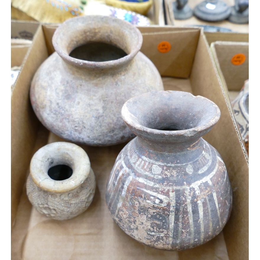 Box 3pc Old Native Cooking Pots