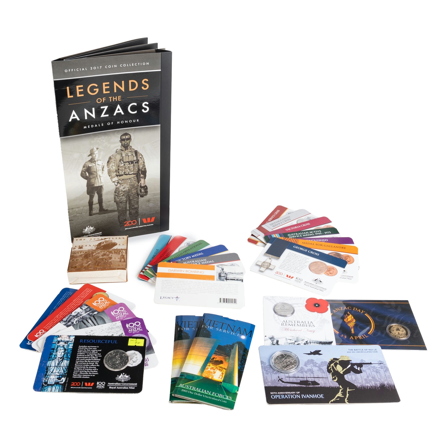 Elizabeth II, ANZAC Issues, Accumulation, 1992 - 2021, UNC