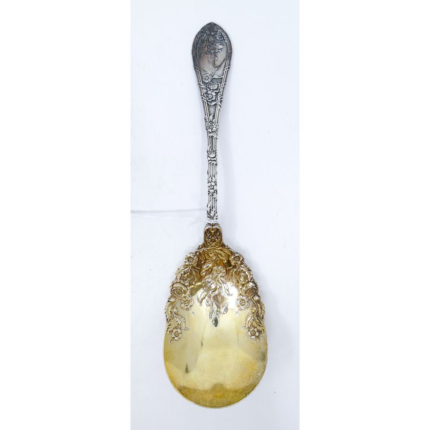 Antique Durgin ''Daughin'' Sterling Serving Spoon 9'' - 96 Grams