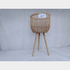 HIEN BAMBOO AND WOOD PLANTER - NEUTRAL