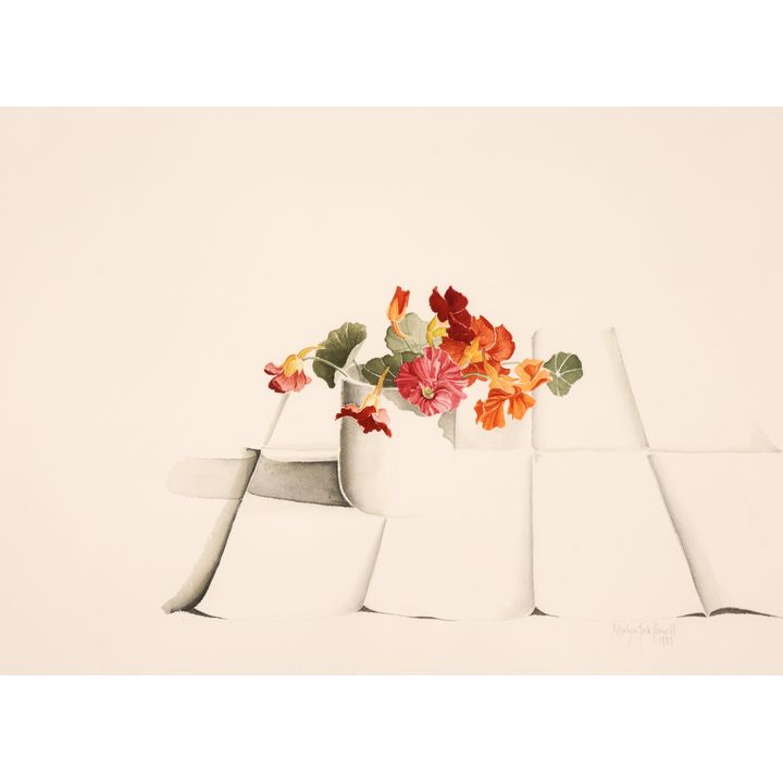Rosalyn Gale Powell "Nasturtium" (Flowers) 1983 Watercolor