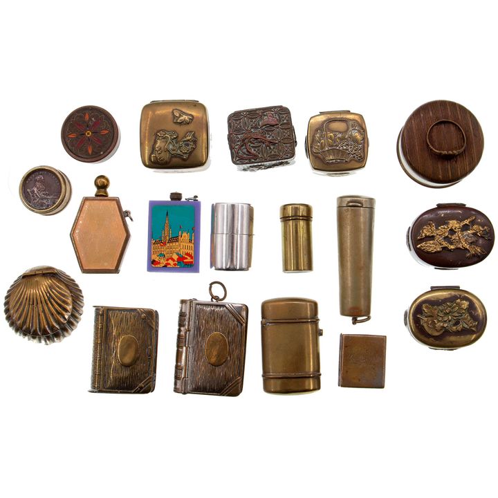 Brass and Copper Boxes, 1800s - 1900s,