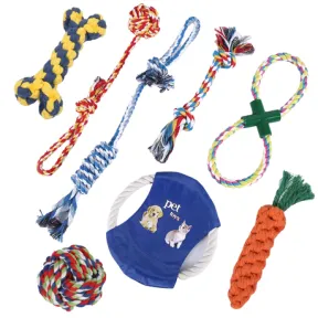 8 Pack Dog Chew Toys for Puppy Teething Dog Rope Toy for Aggressive Chewers |
