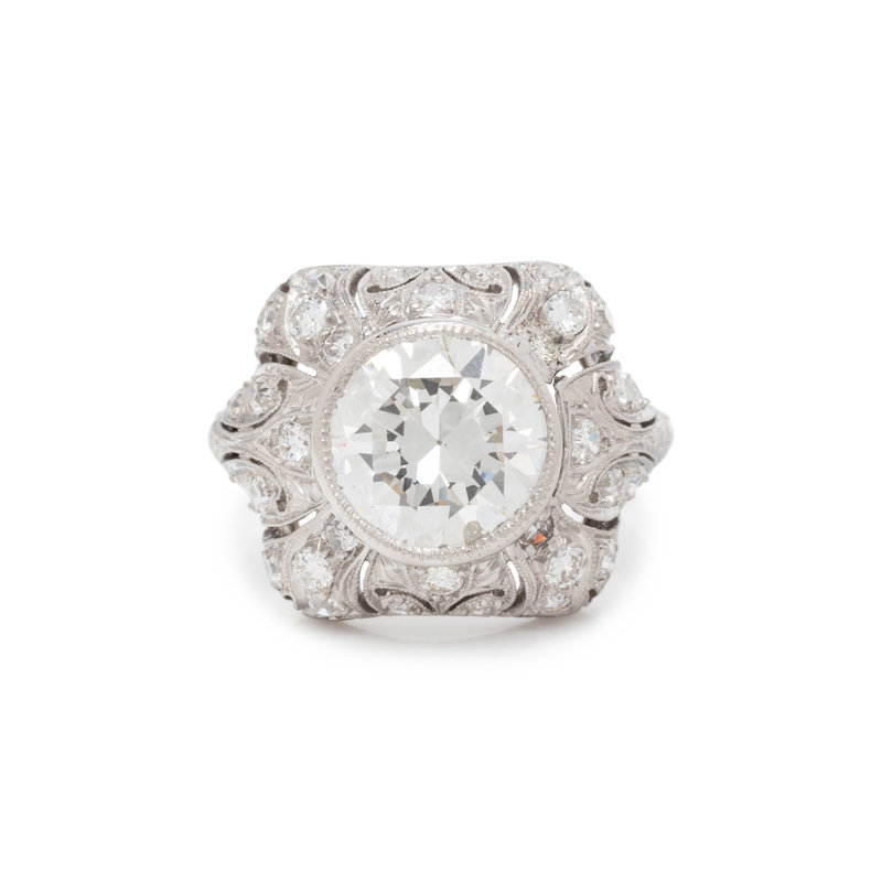 ART DECO, DIAMOND RING