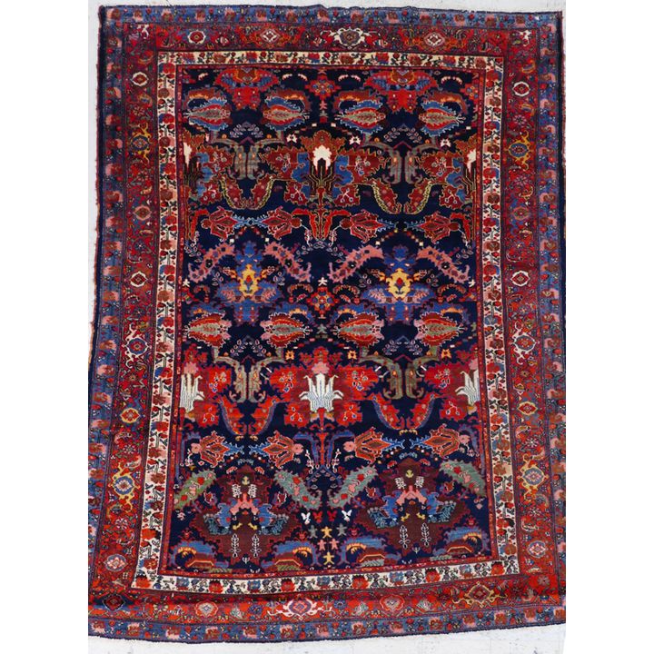 Antique Persian Floral Oriental Rug