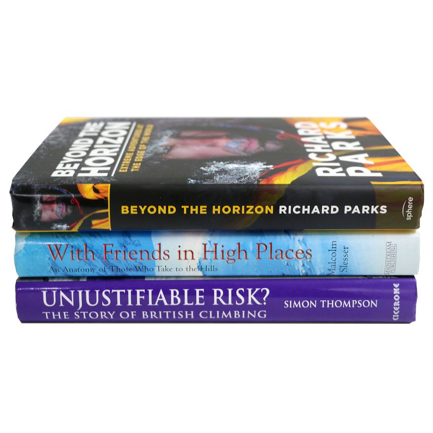 THOMPSON, SIMON [3 signed titles], Unjustifiable Risk? The Story of British Climbing.