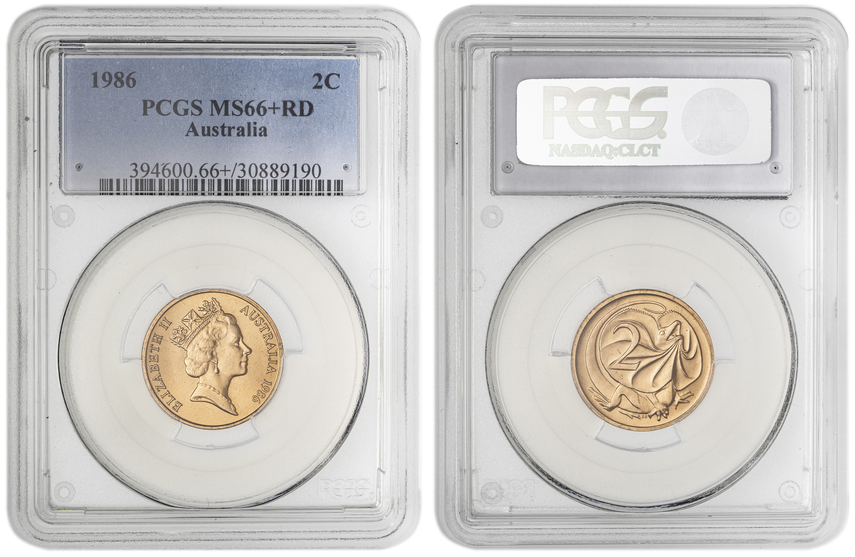 Two Cent, 1986, PCGS MS66+RD