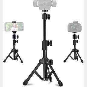 JCWINY WEBCAM TRIPOD STAND EXTENDABLE DESKTOPS TRIPOD FOR CAMERA/PHONE/WEBCAM, DESK TRIPOD MOUNT HOLDER COMPATIBLE WITH LOGITECH S