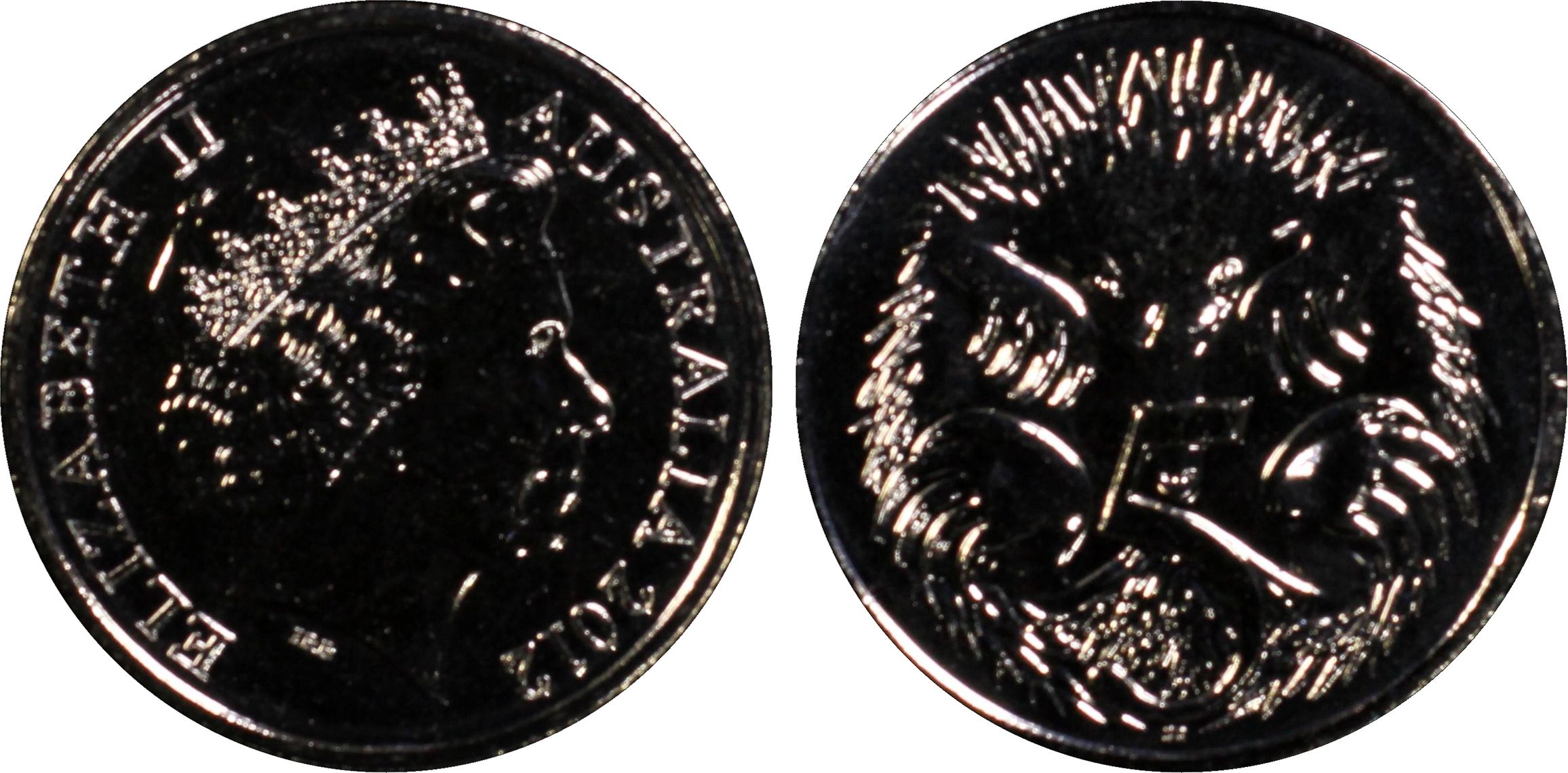 Elizabeth II, Five Cent, 2012, PCGS MS66