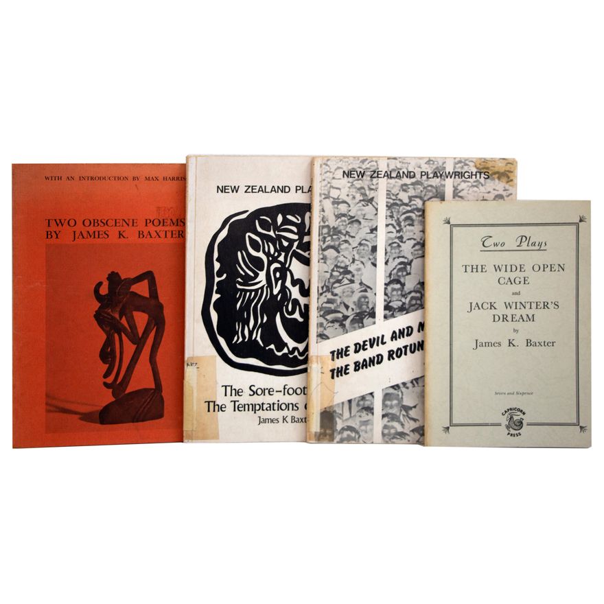 BAXTER, JAMES K. [4 titles], Poems. A Selection of Poetry.