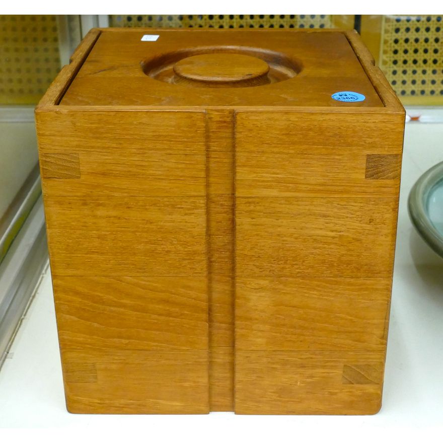 Kalmar Mid Century Teak Ice Bucket 8''