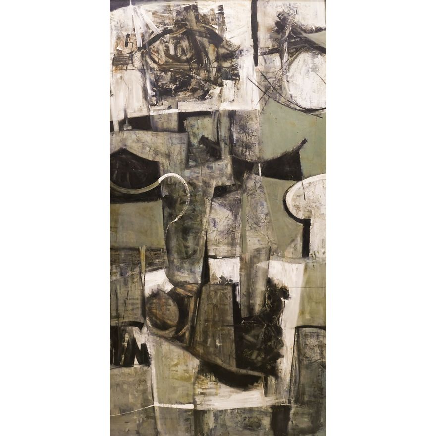 Frank Okada ''Taurus'' 1956 Oil on Masonite