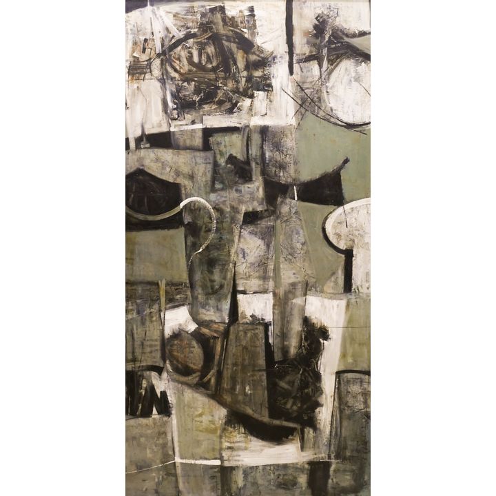 Frank Okada ''Taurus'' 1956 Oil on Masonite