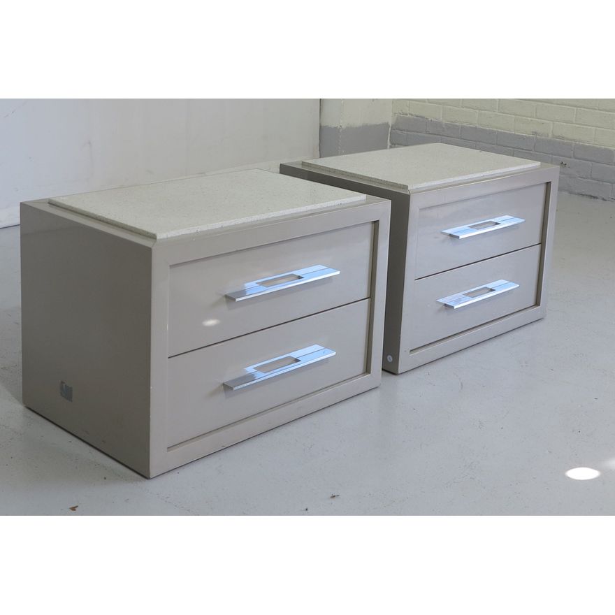 PAIR OF MARBLE TOP PEDESTALS