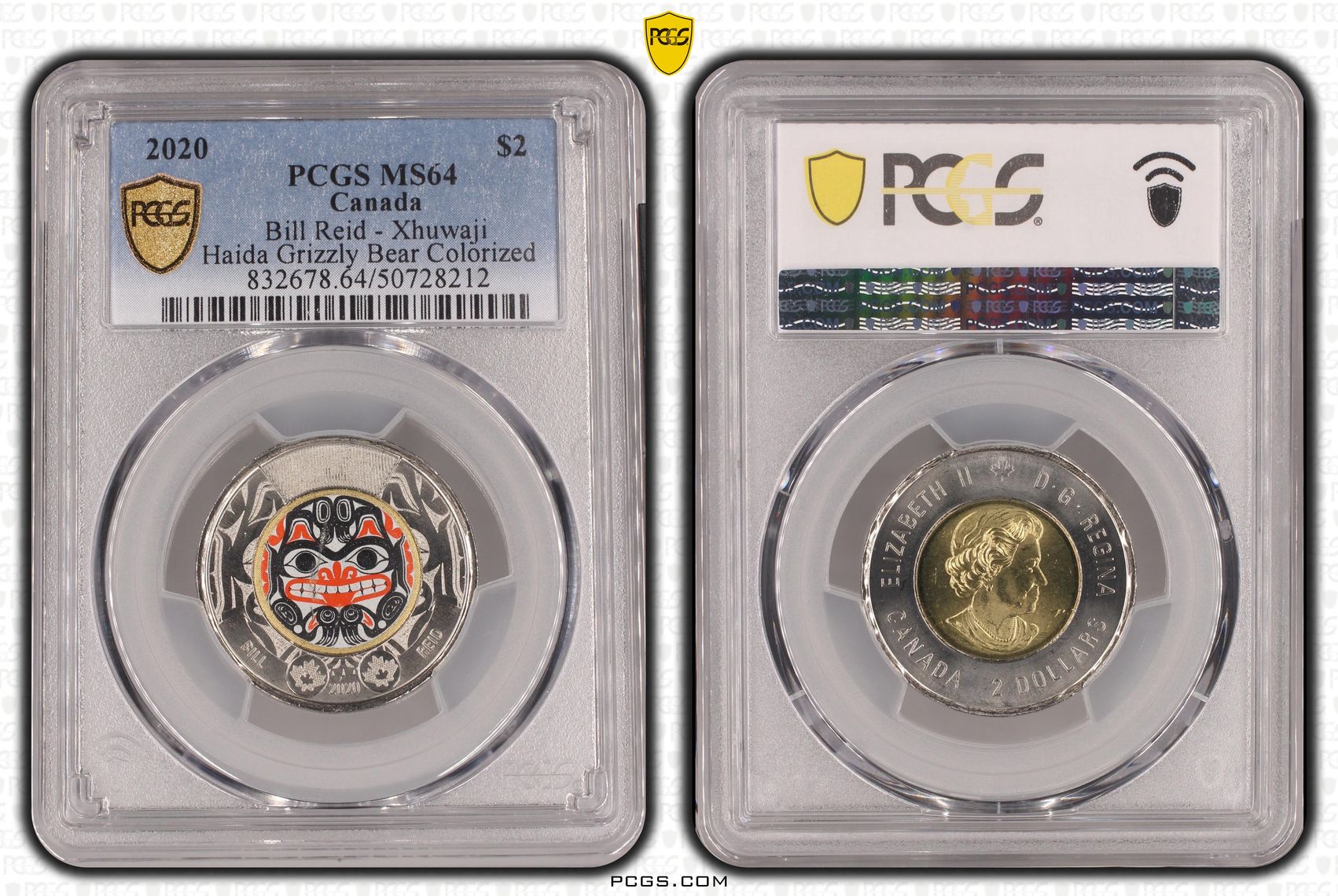 Canada, Bill Reid - Xhuwaji , Two Dollar, 2020, PCGS MS64