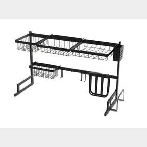 STAINLESS STEEL OVER THE SINK DISH DRYING RACK SPACE SAVER ORGANIZER -
