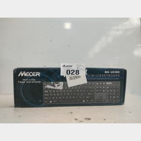 MECER MK-U03BK USB SLIM KEYBOARD - BLACK - MK-U03BK