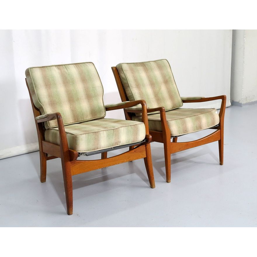 SIMILAR PAIR OF MID CENTURY ARMCHAIRS
