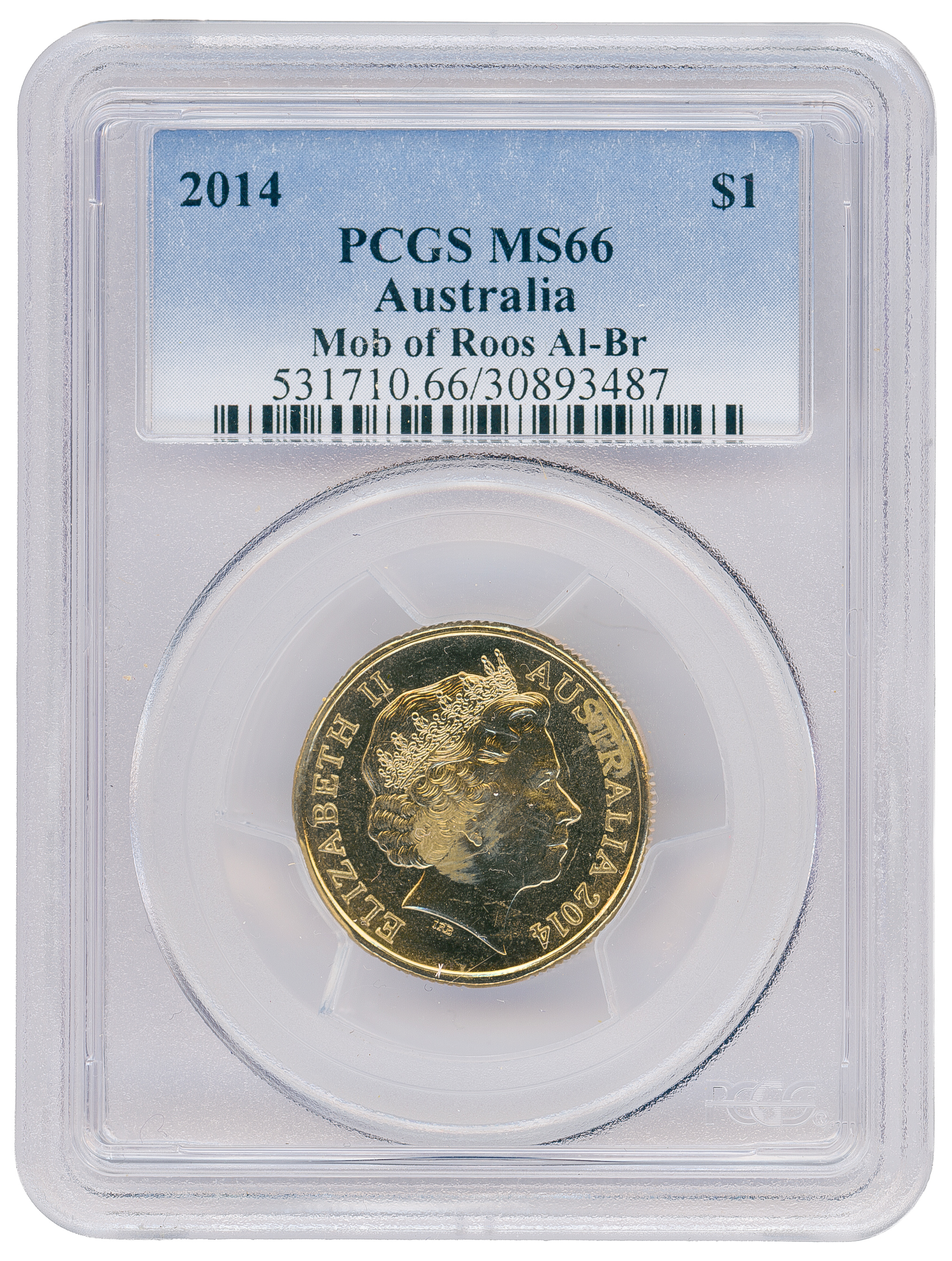 One Dollar, 2014, PCGS MS66
