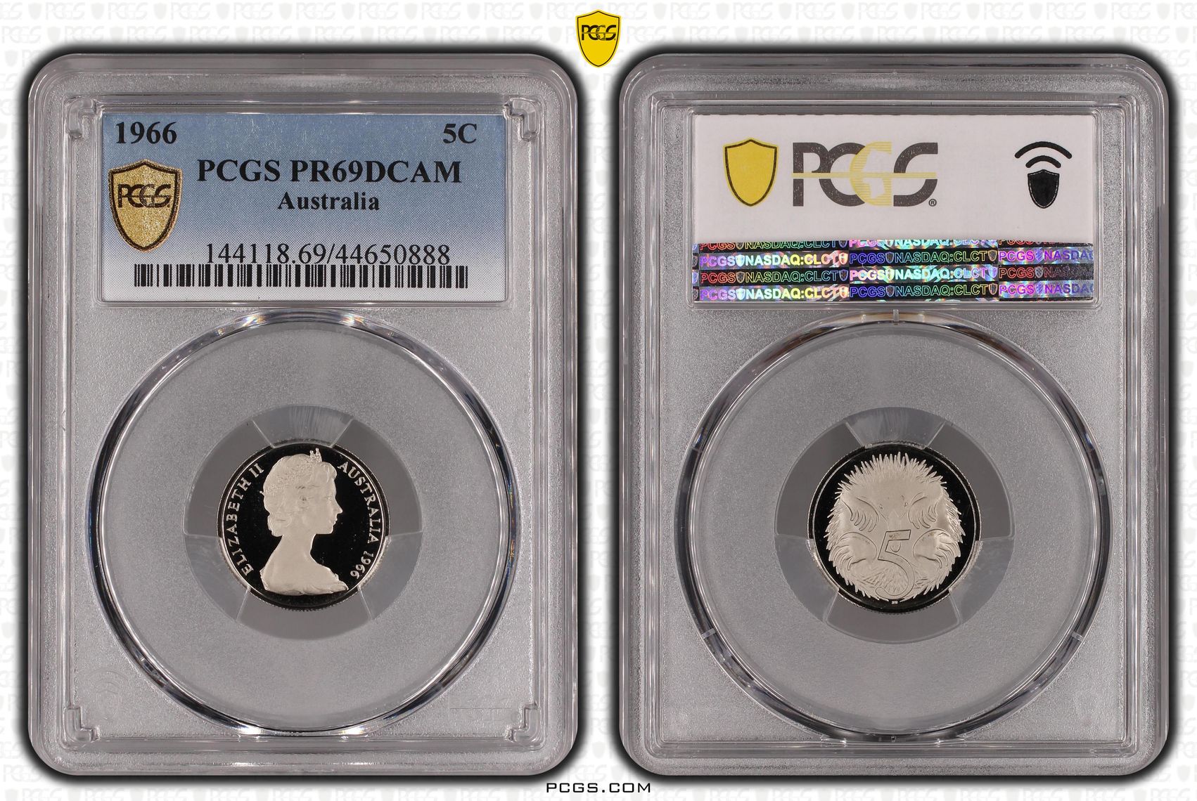 380 · 1966 Australia Five Cent, 5c PCGS - PR69DCAM -888