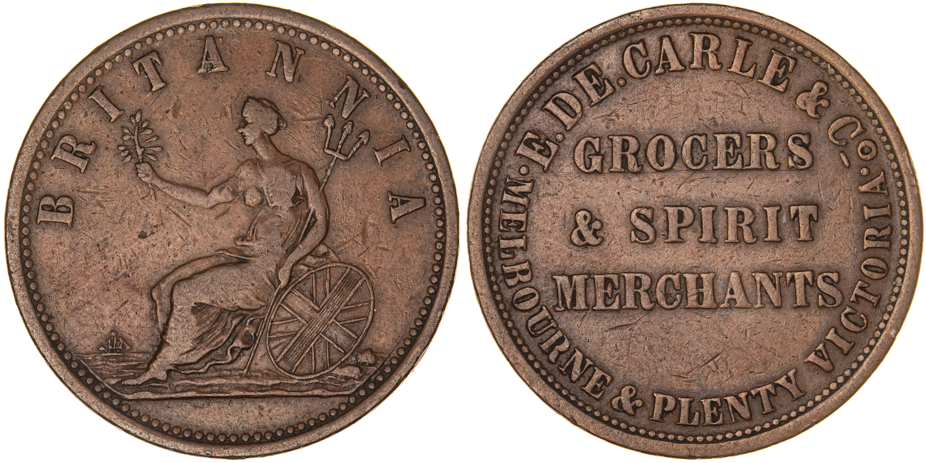 A.64 - De Carle, E & Co., Melbourne, Penny, aVF
