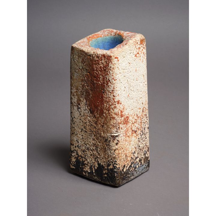 Len Castle - Rare square slab vase