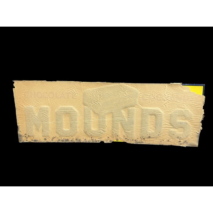 NOS Mounds Chocolate Cocoanut Tin Metal Sign