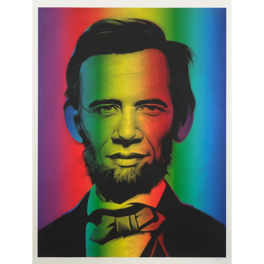 Ron English 'Abraham Obama'