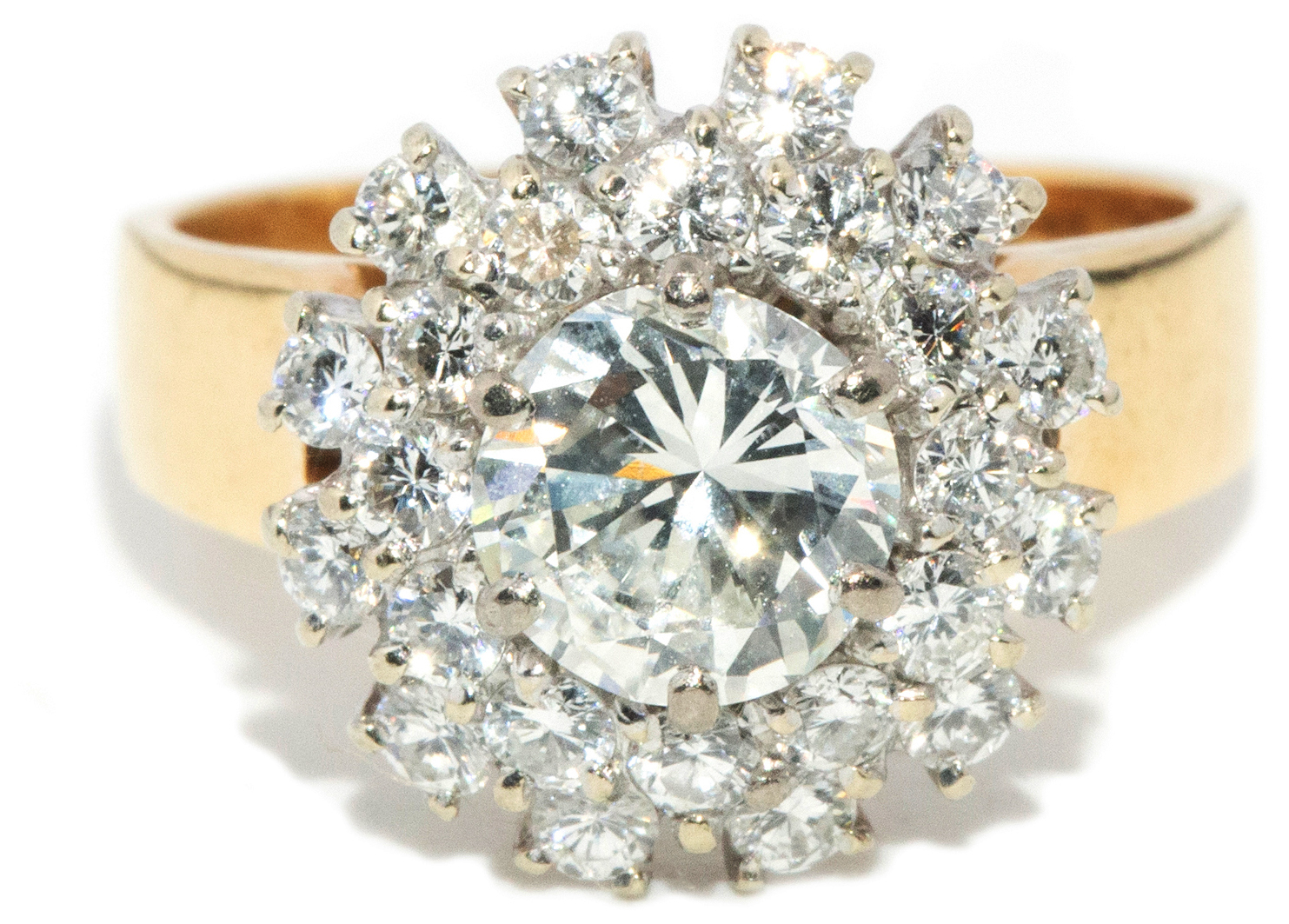 7 · 1.90 Carat Diamond Cluster Ring in 18ct Gold