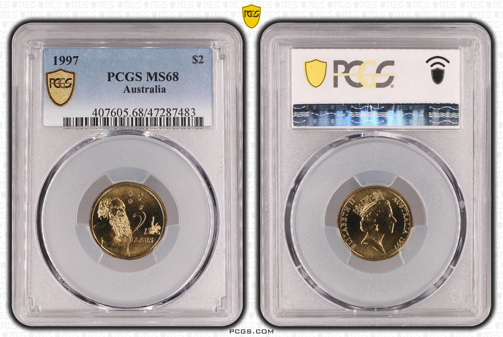 Elizabeth II, Two Dollar, 1997, PCGS MS68