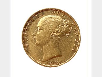 1878 Queen Victoria Young Head Sydney Mint Shield Gold Sovereign.