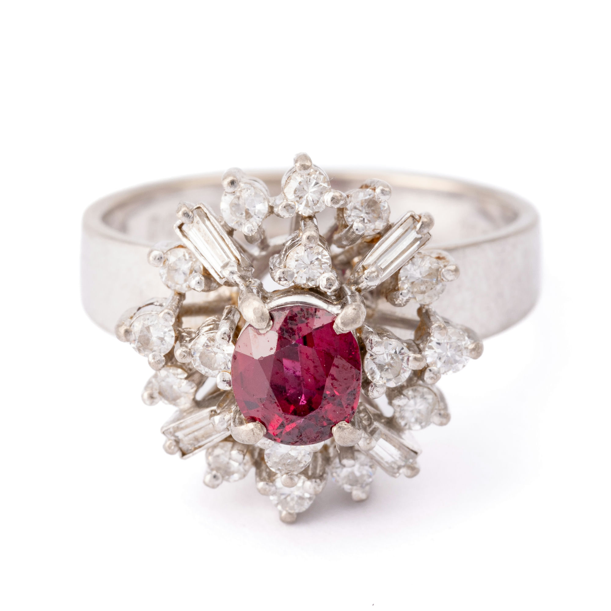 Ruby & Diamond Ring 18ct Gold,