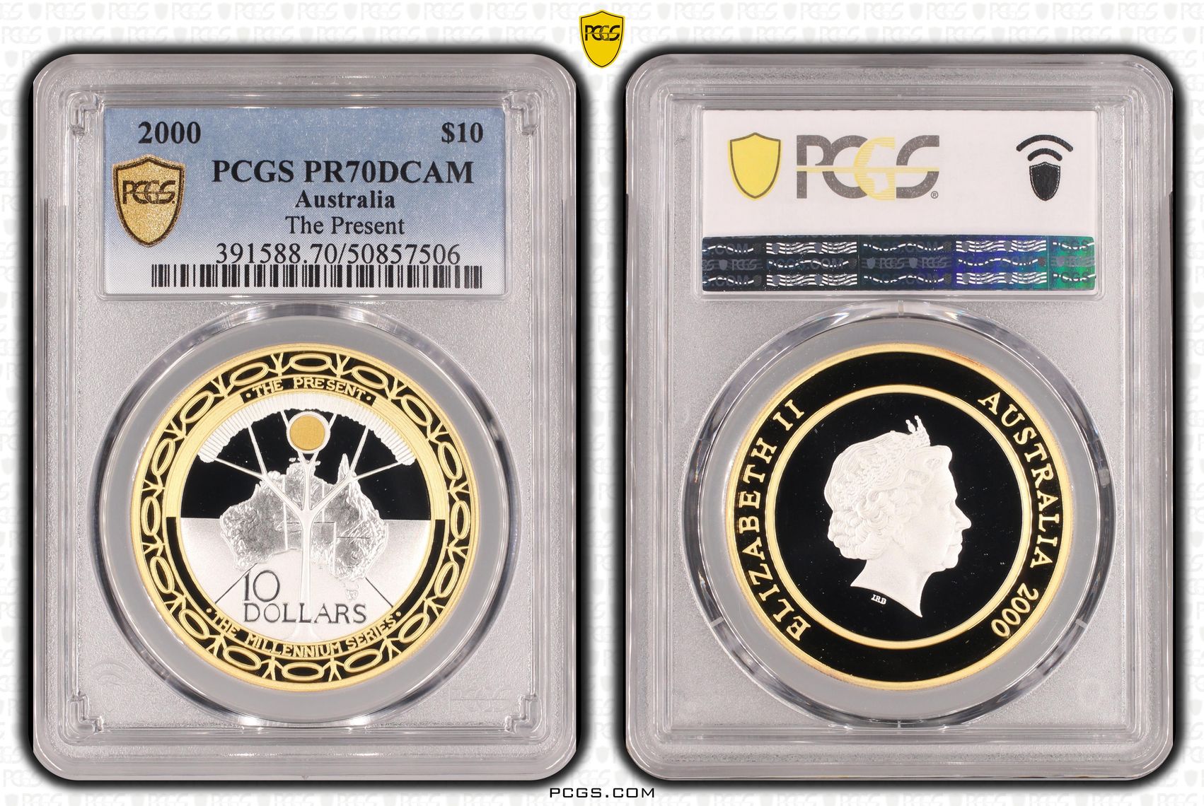 The Present POP 22/0, Ten Dollar, 2000, PCGS PR70DCAM