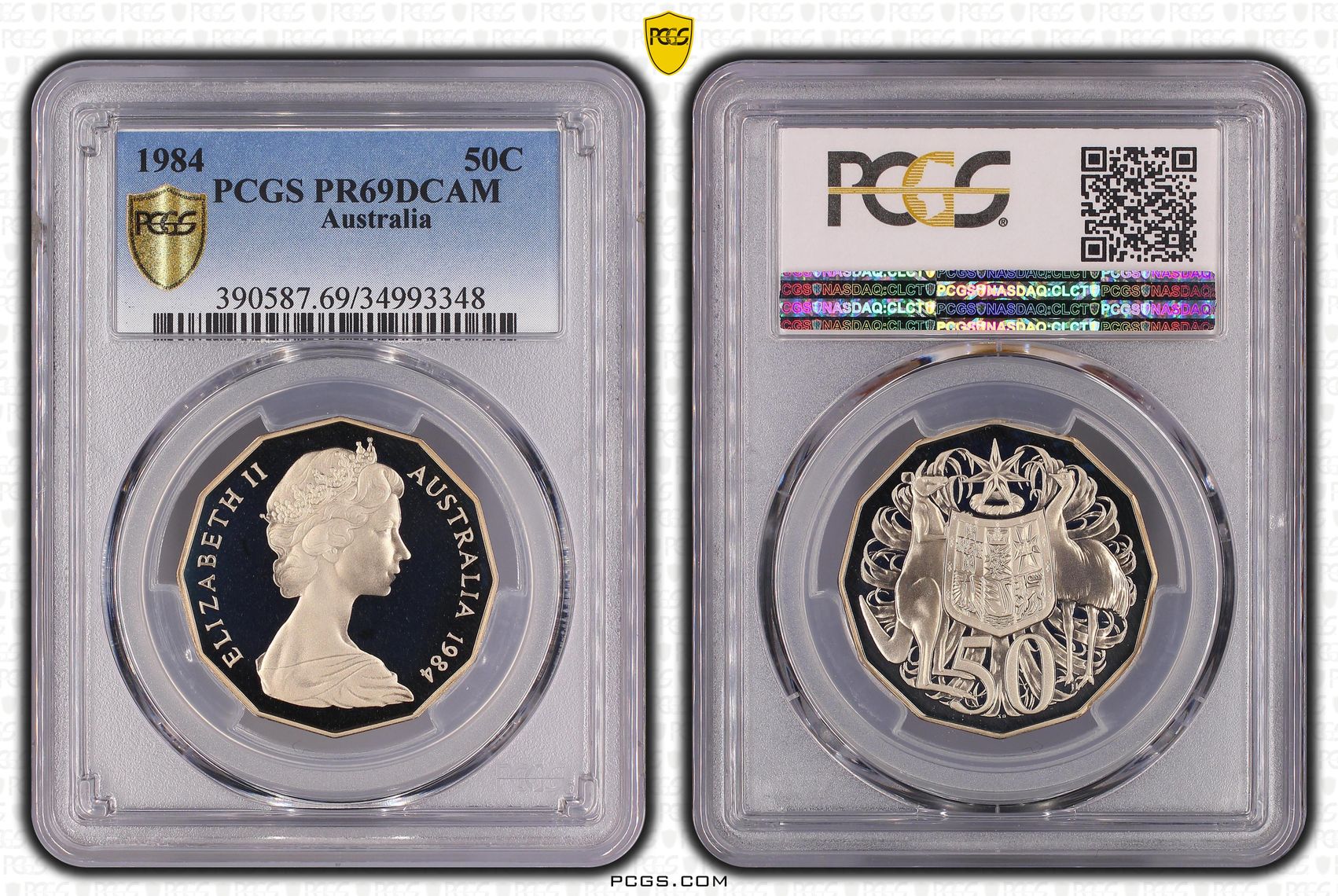 Fifty Cent, 1984, PCGS PR69DCAM
