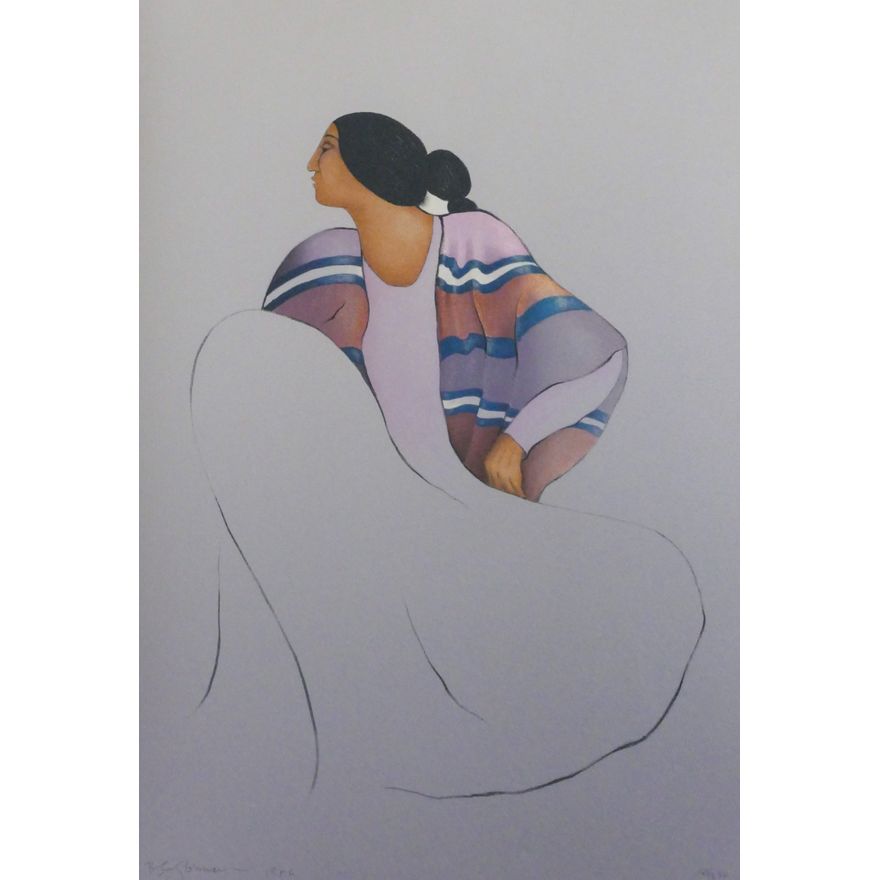 R.C. Gorman ''Valencia'' 1986 Stone Lithograph