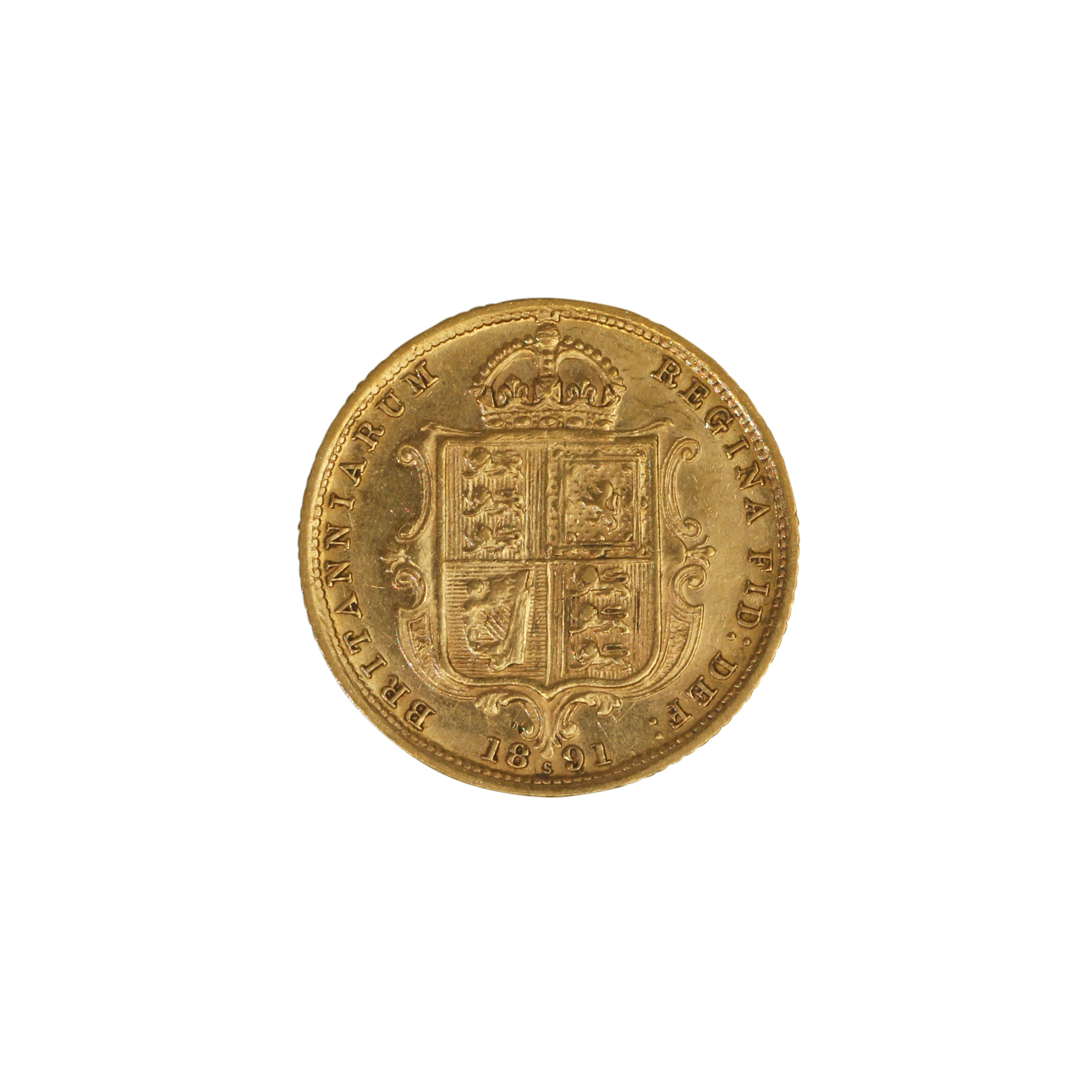 1202. · Victoria, Half Sovereign, 1891S, EF