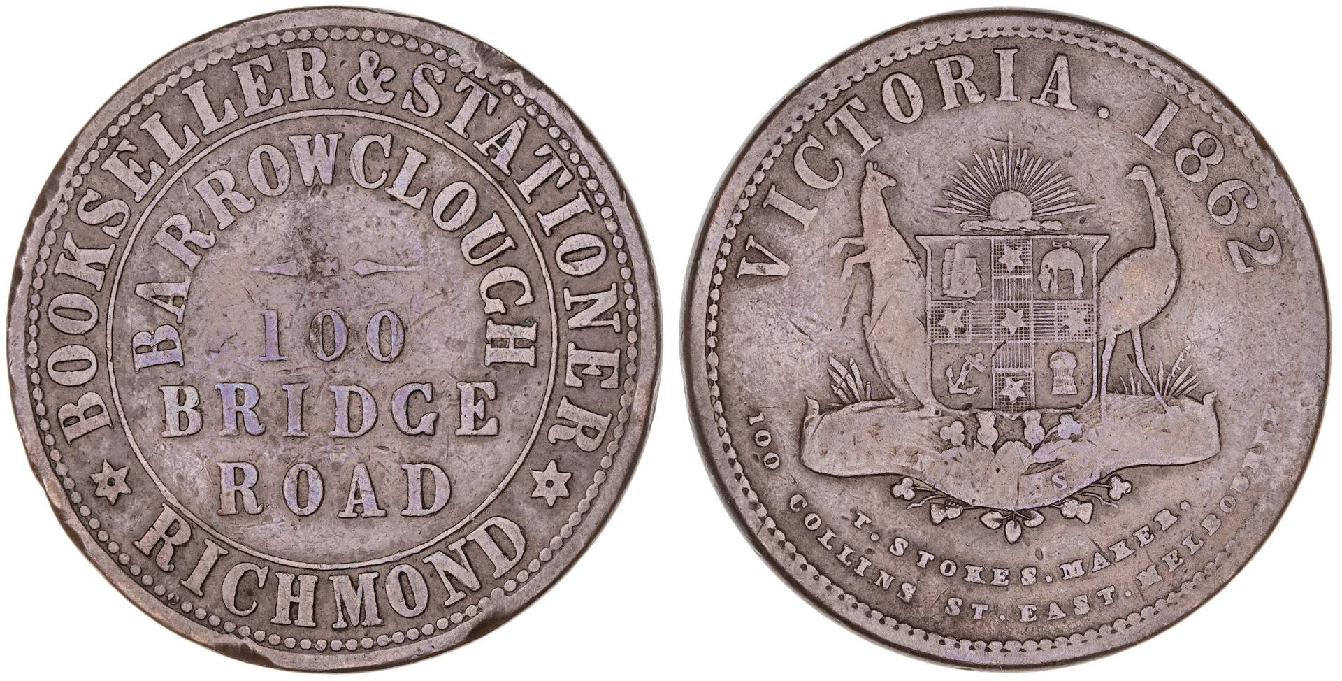 Richmond, Victoria, Barrowclough, Penny, 1862, aFine