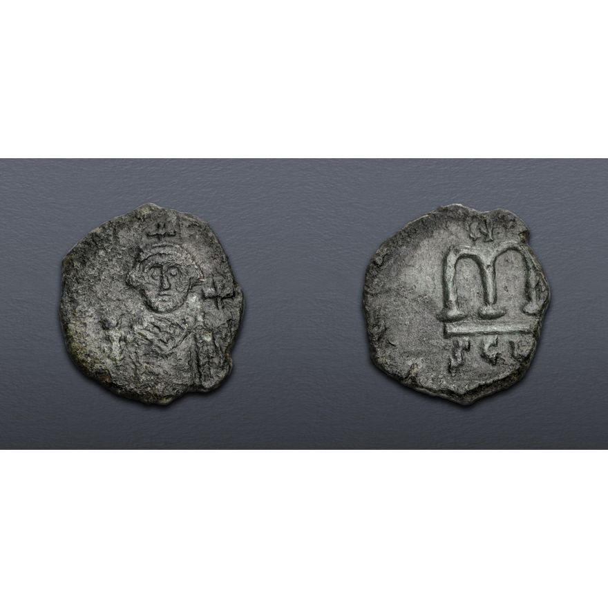 Leonightius Leontius. 695-698. Æ Follis (17.5mm, 3.39 g, 6h). Syracuse mint. VF ...