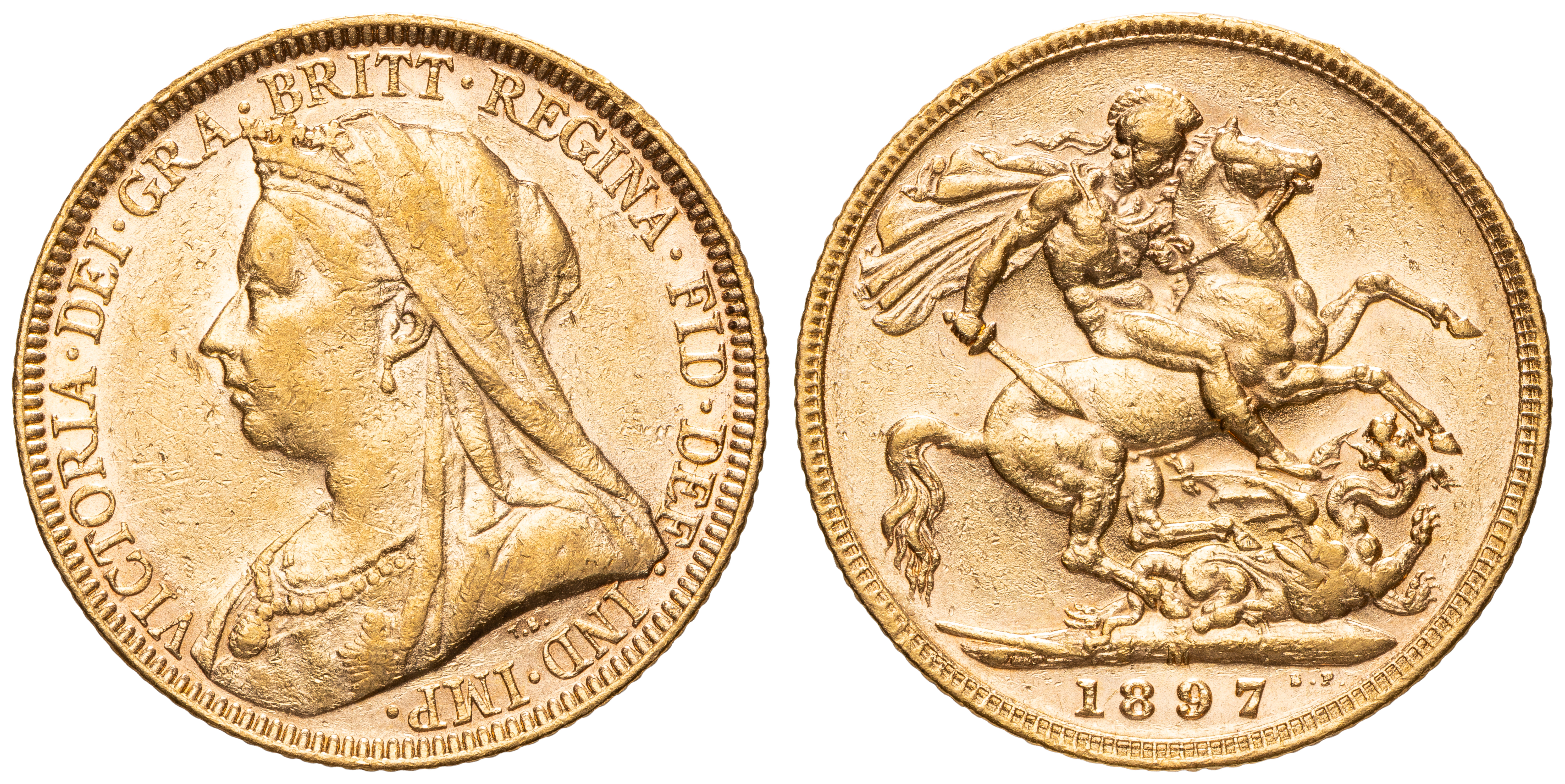 Victoria, Sovereign, 1897-M, VF