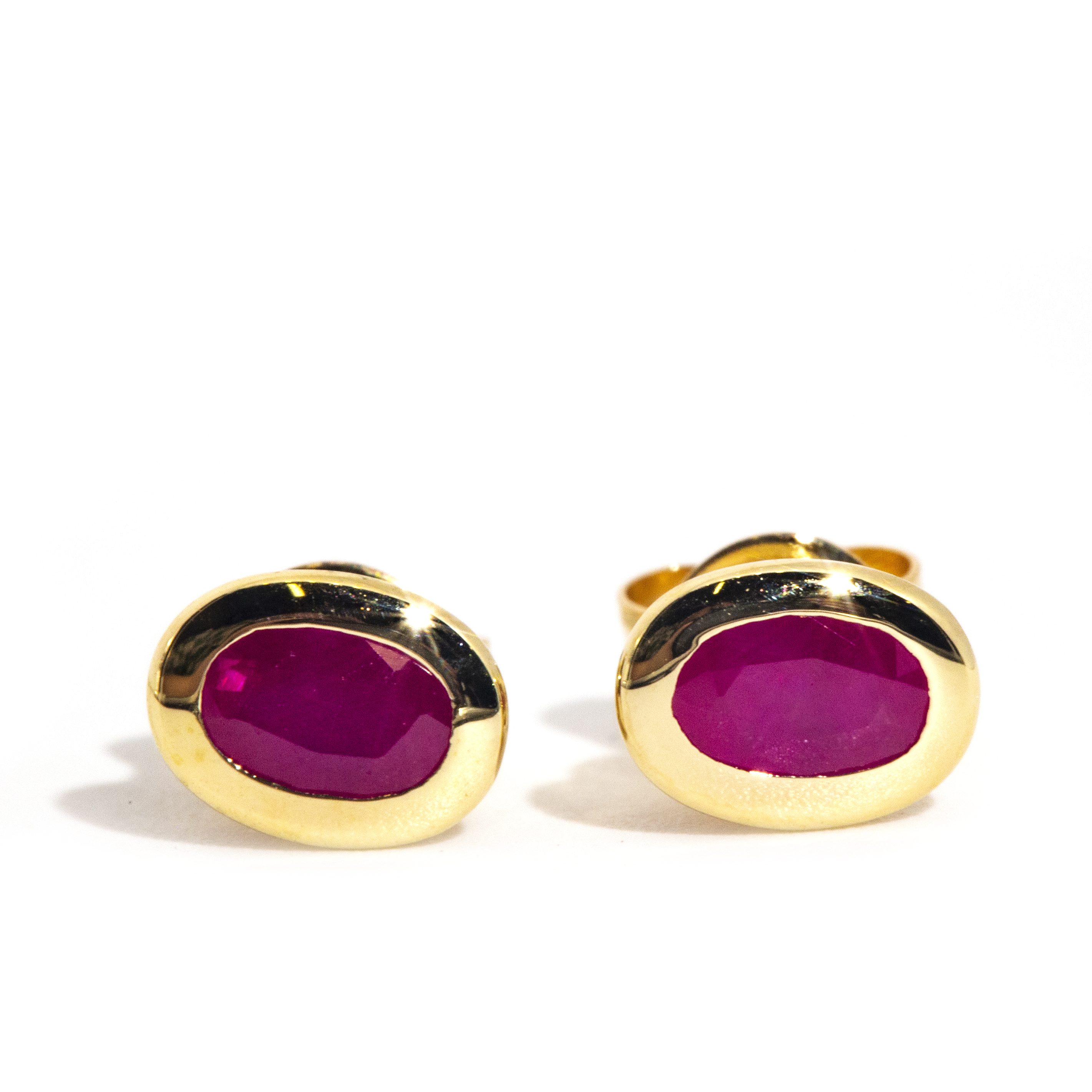 14 Carat Ruby Studs