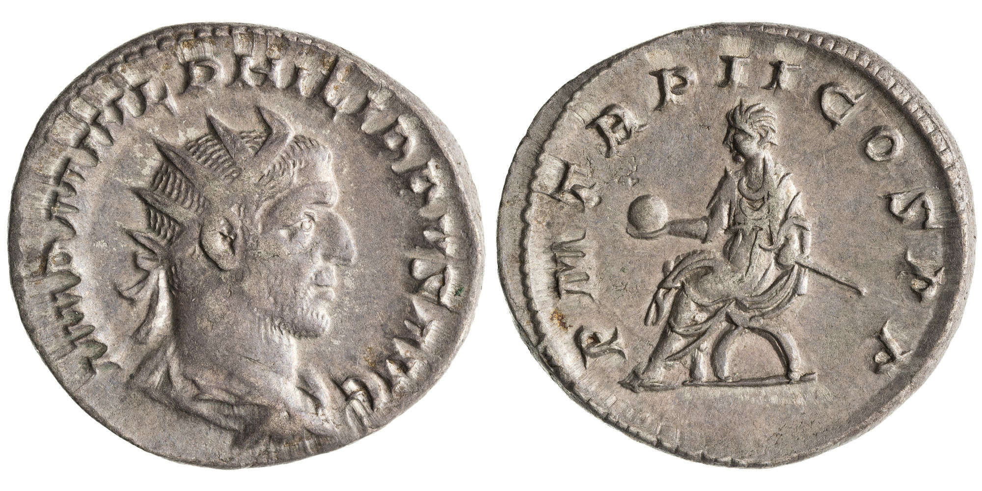 Philip I, Antoninianus, 247 AD, VF